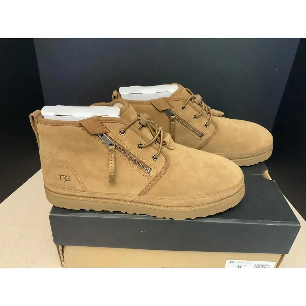 New! Mens UGG Neumel Dual Zip II Chestnut 1127732 Boots. Size 14. Awesome Boots - Picture 1 of 10